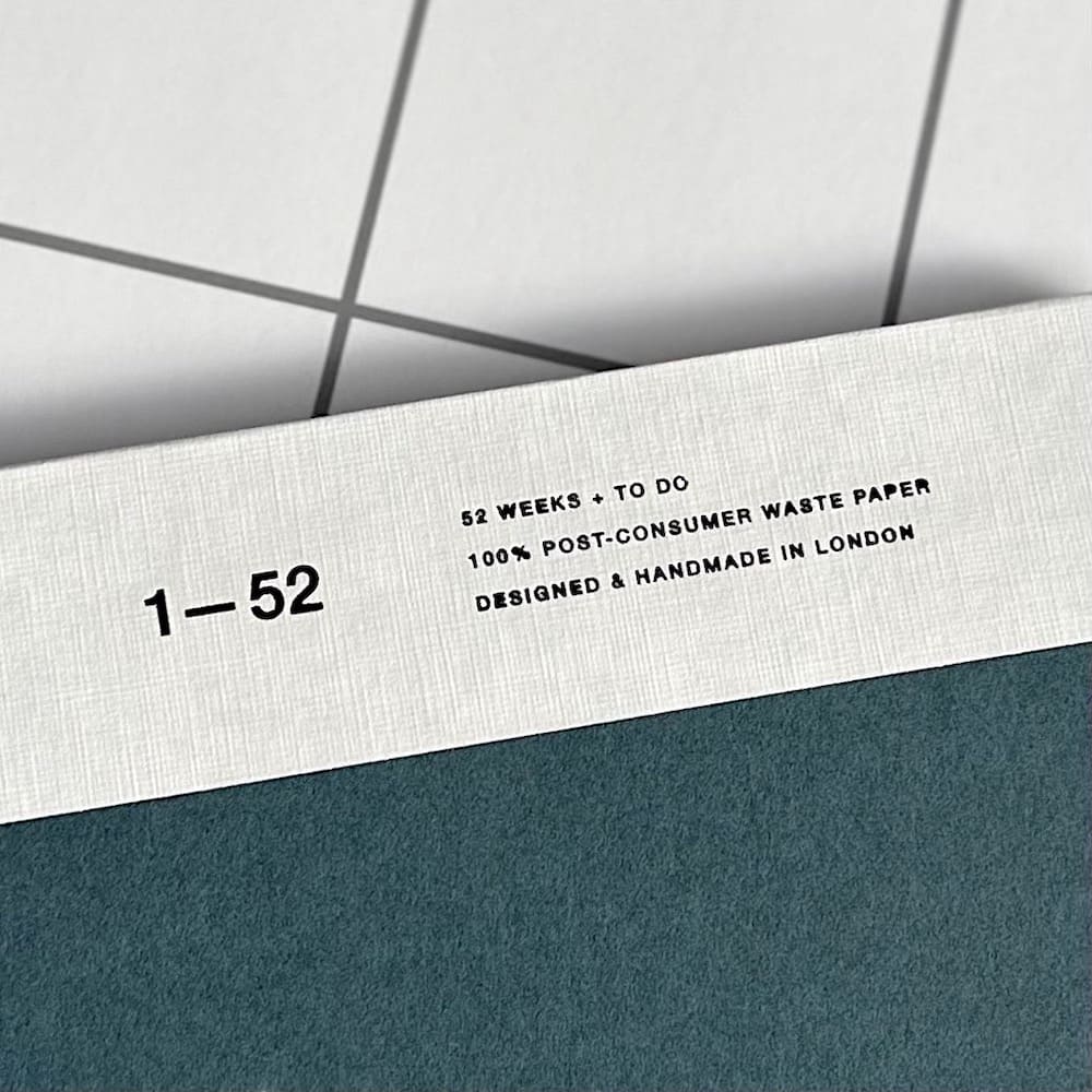 One Year Planner - Weekly - Stone Blue