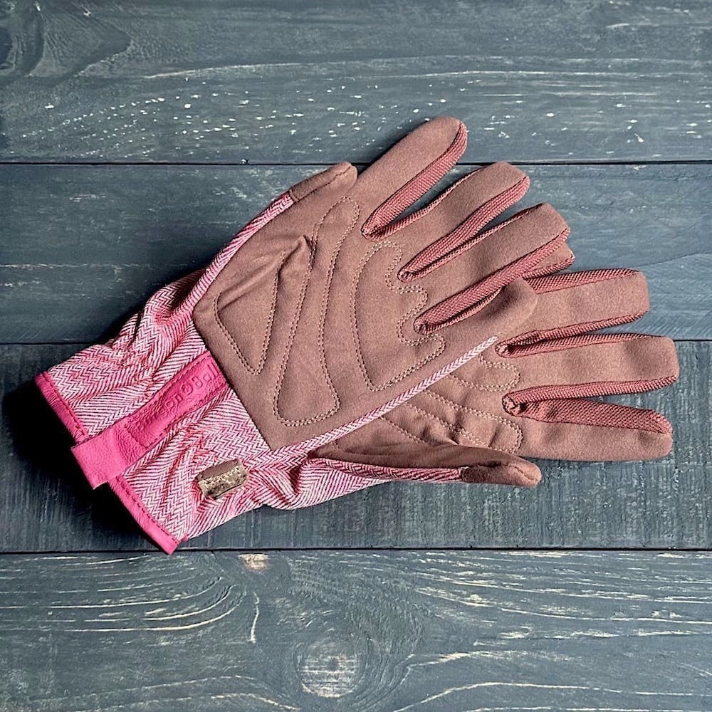 Red Tweed Gardening Gloves
