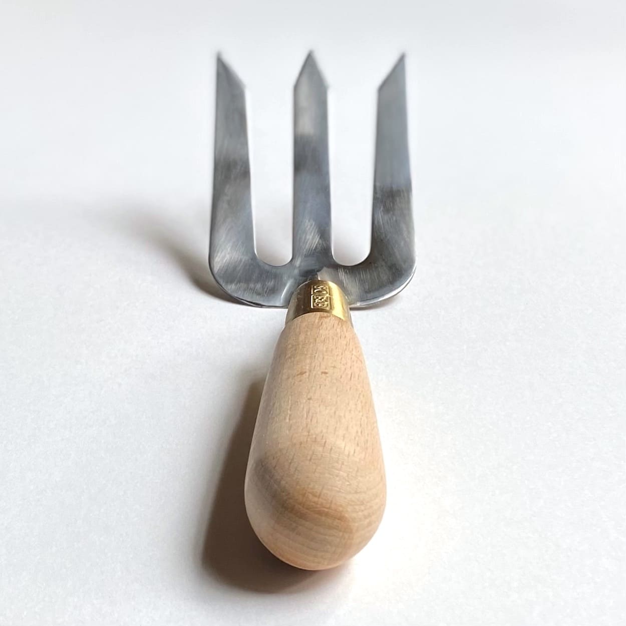Beech Handled Stainless Steel Hand Fork
