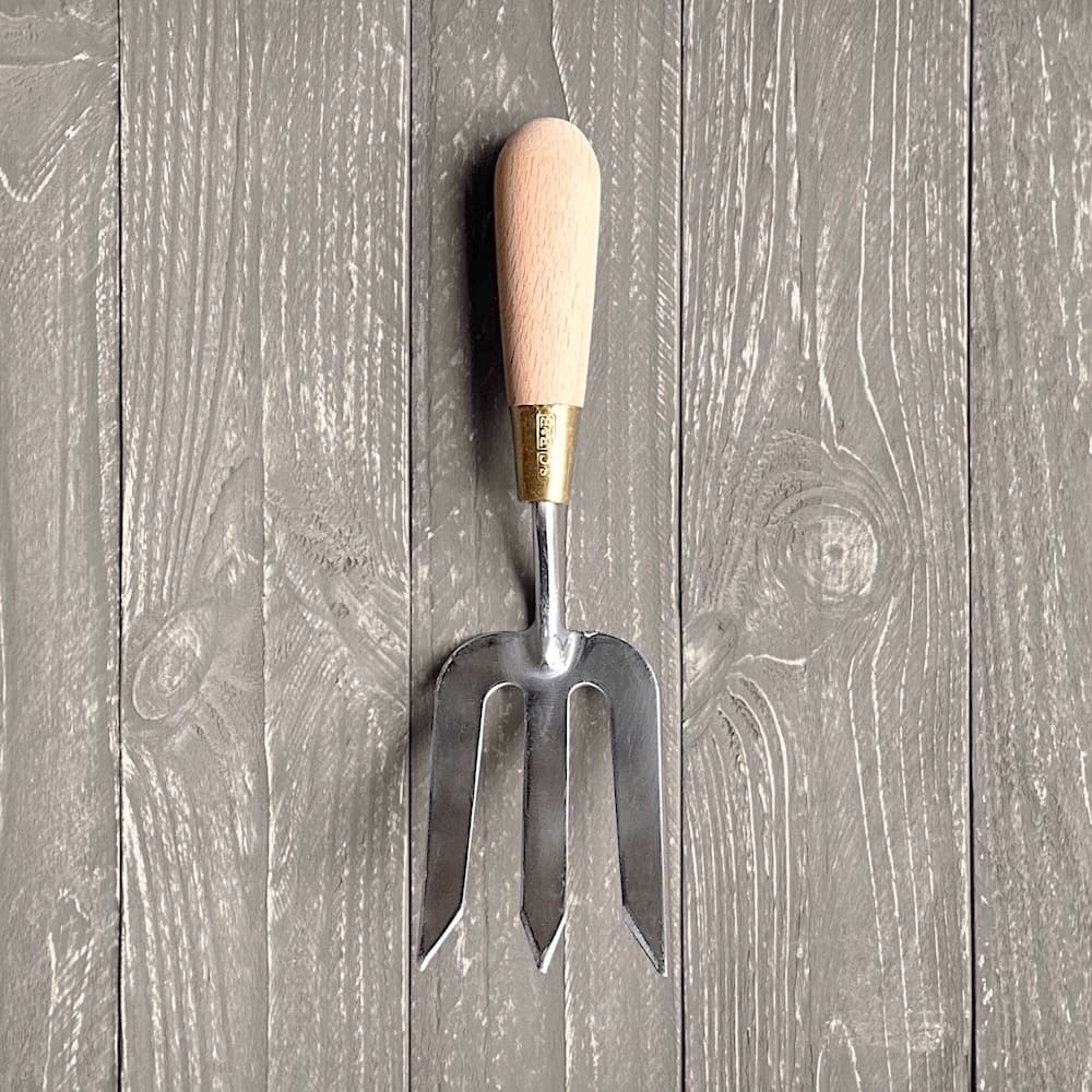 Beech Handled Stainless Steel Hand Fork