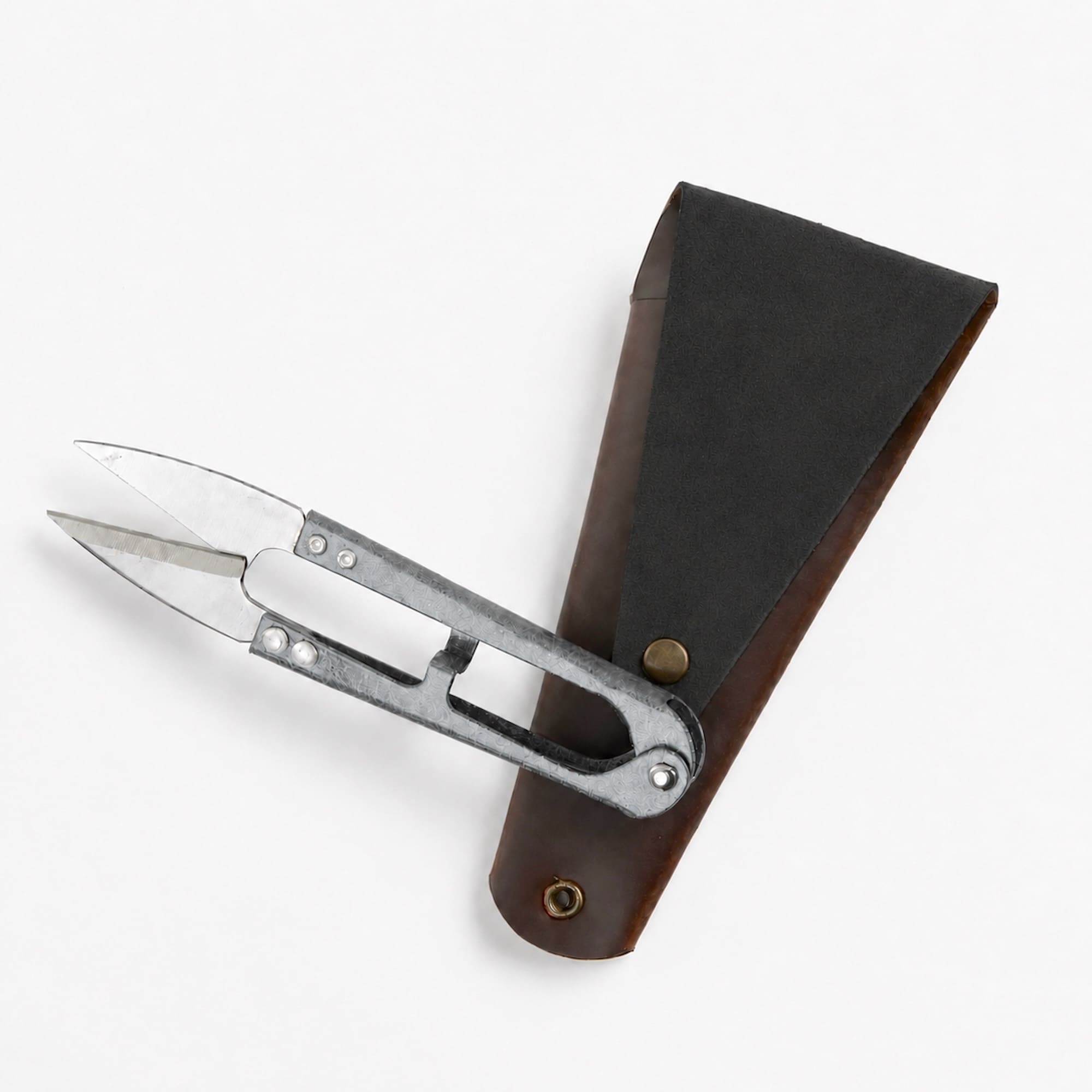 Gardeners Mini Snips with Vegan Leather Case