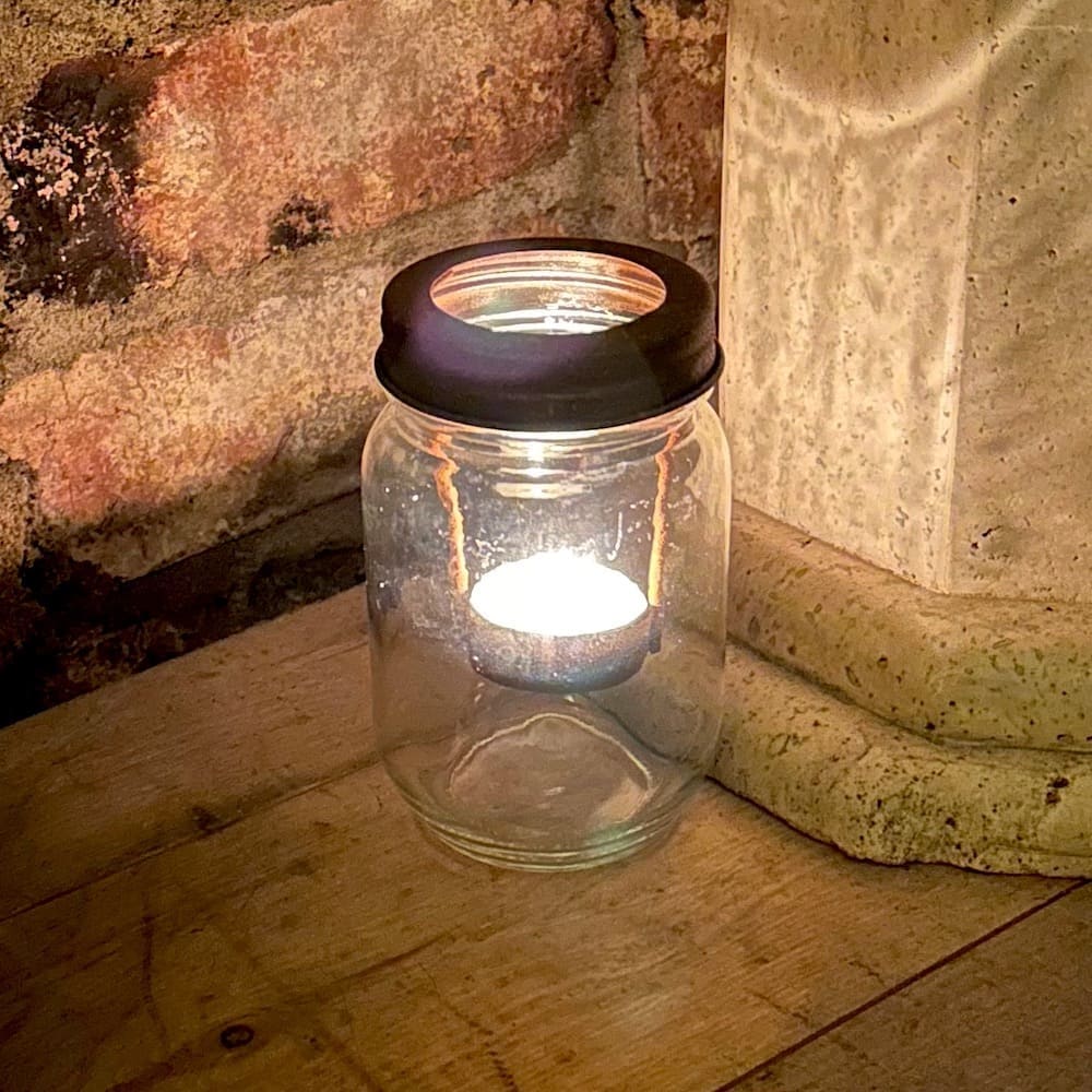 Jam Jar Tealight Holder