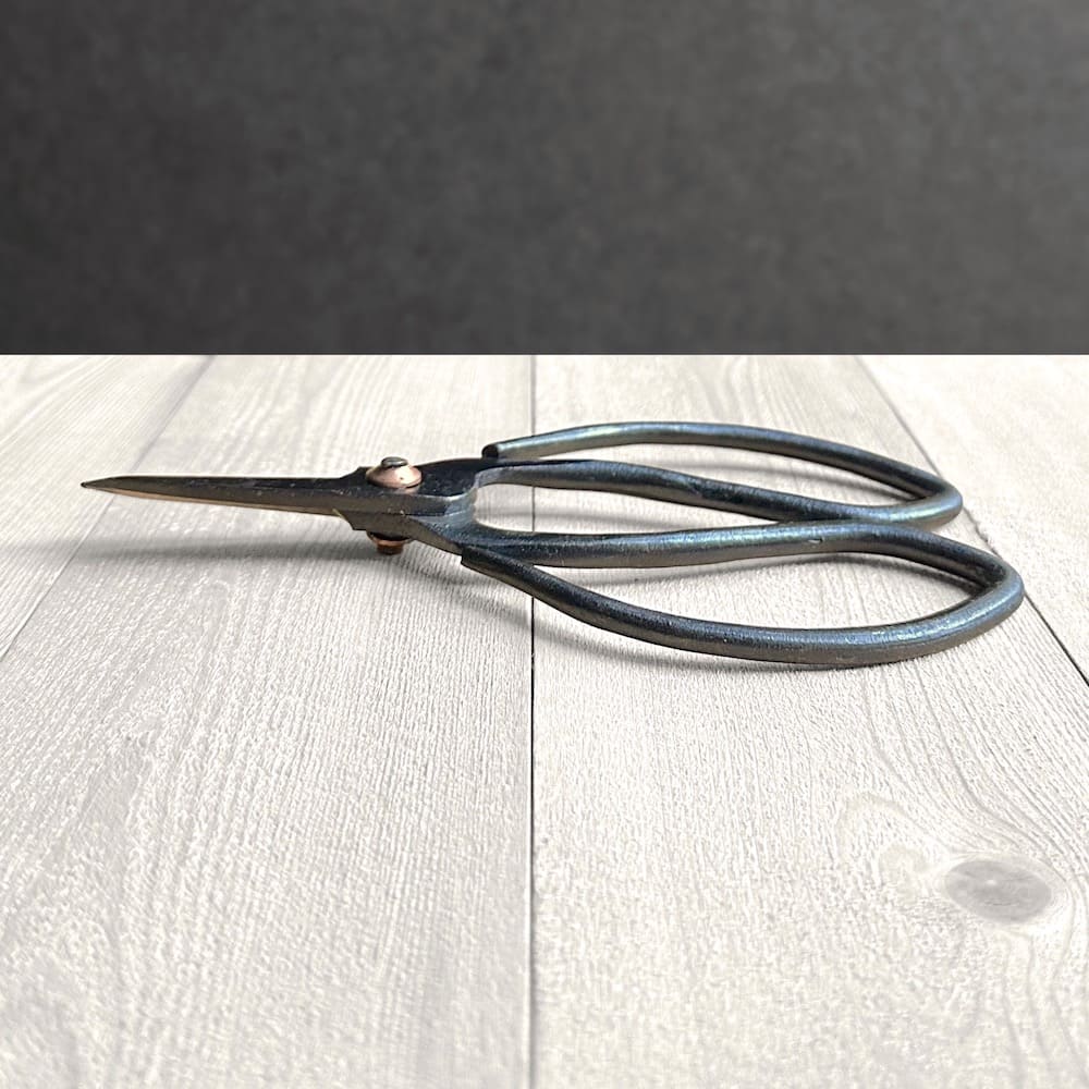 Large Gardeners Scissors with Recycled Leather Case - Brown