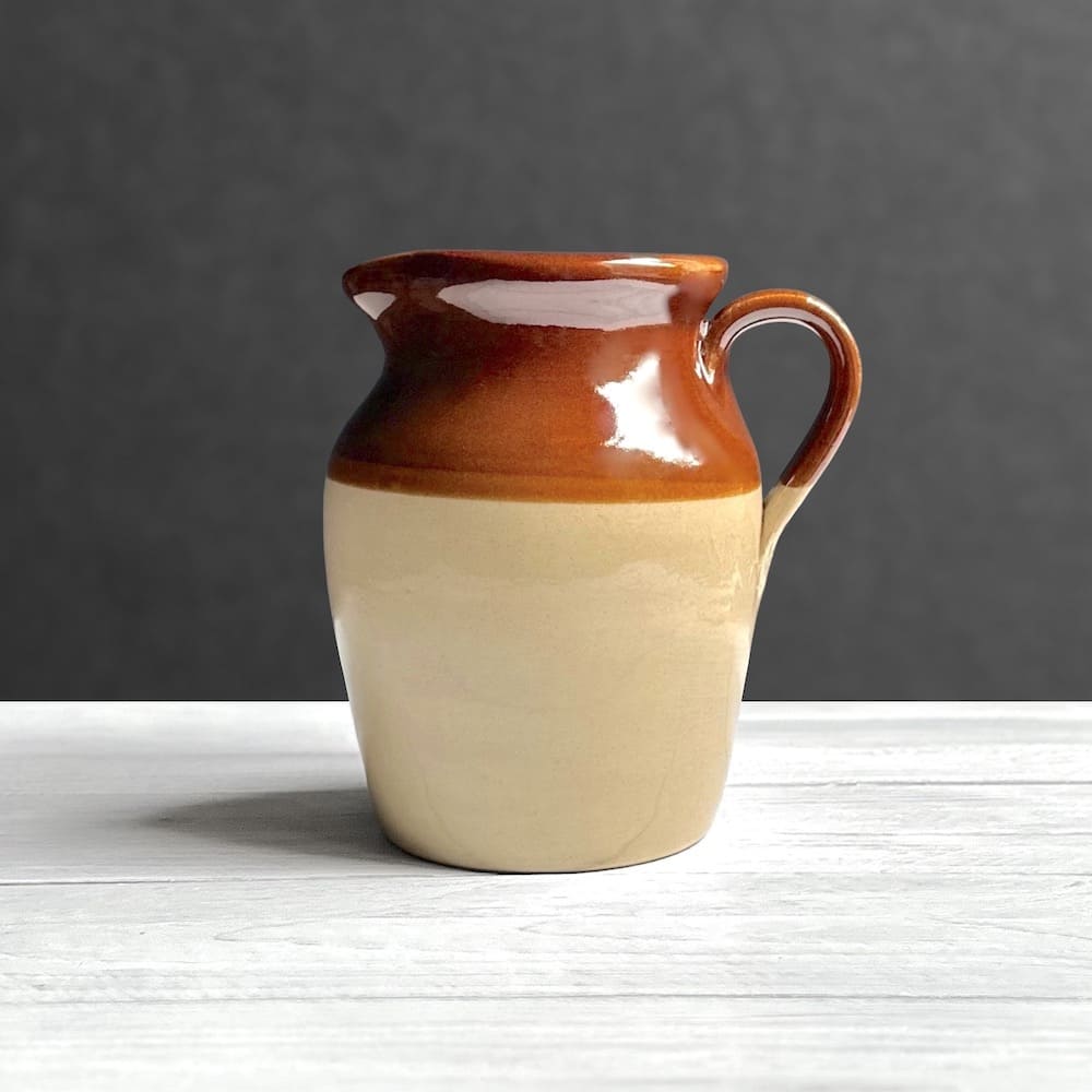 Two Tone Farmhouse Stoneware Jug - Medium