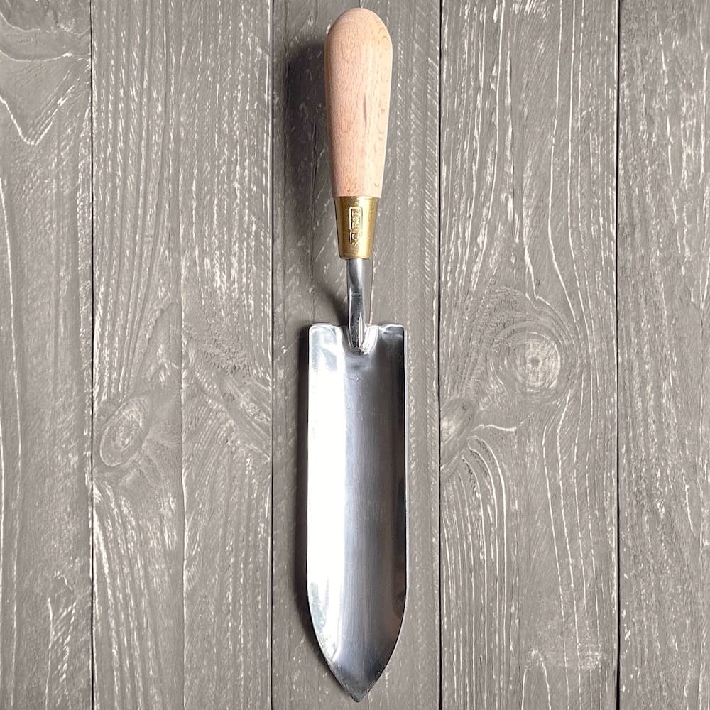 Beech Handled Stainless Steel Narrow Trowel