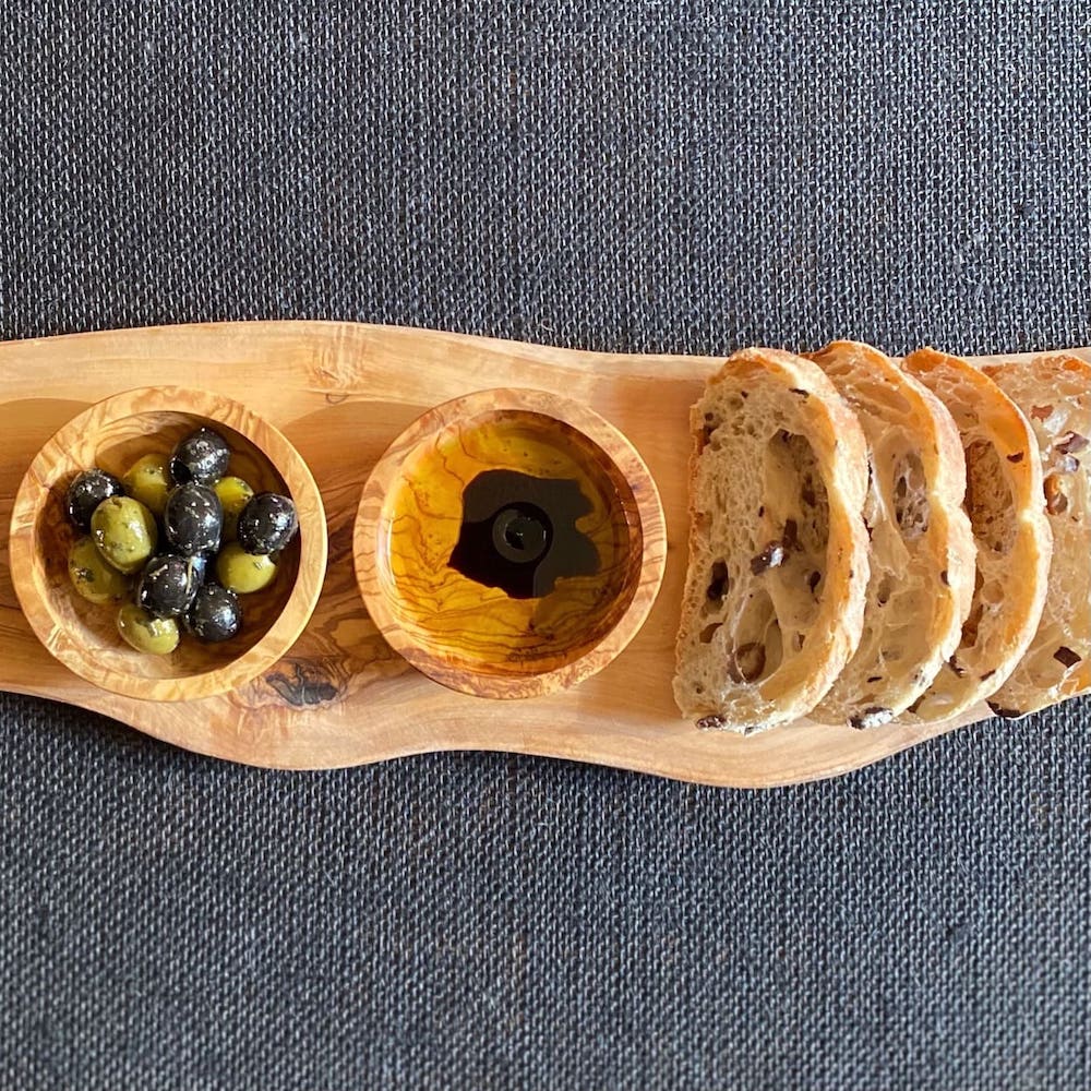 Trio of Mini Olive Wood Bowls