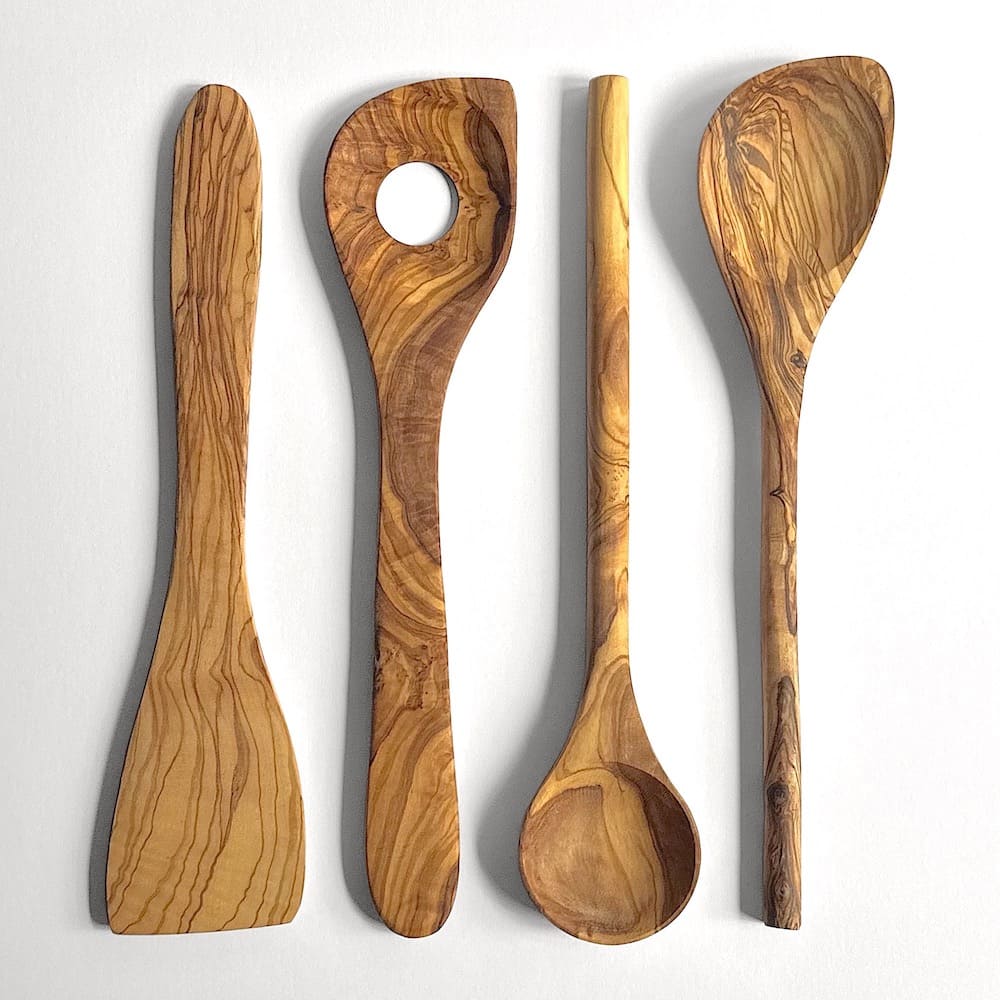 Olive Wood Utensils - Set of Four