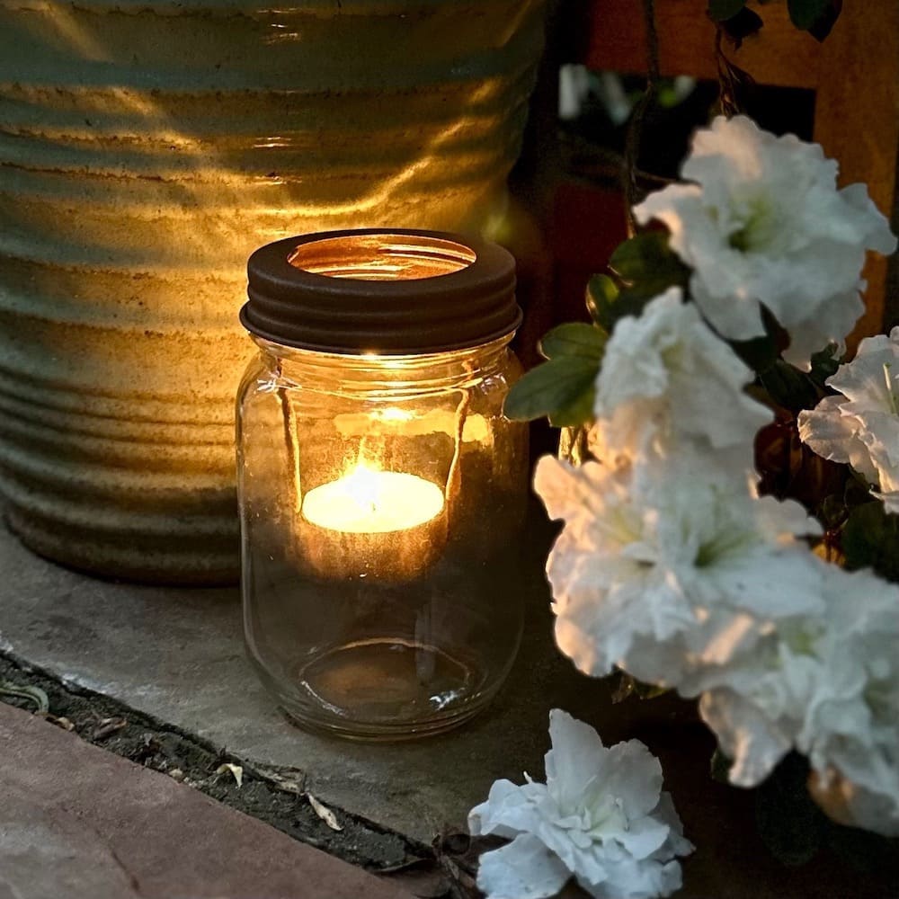 Jam Jar Tealight Holder