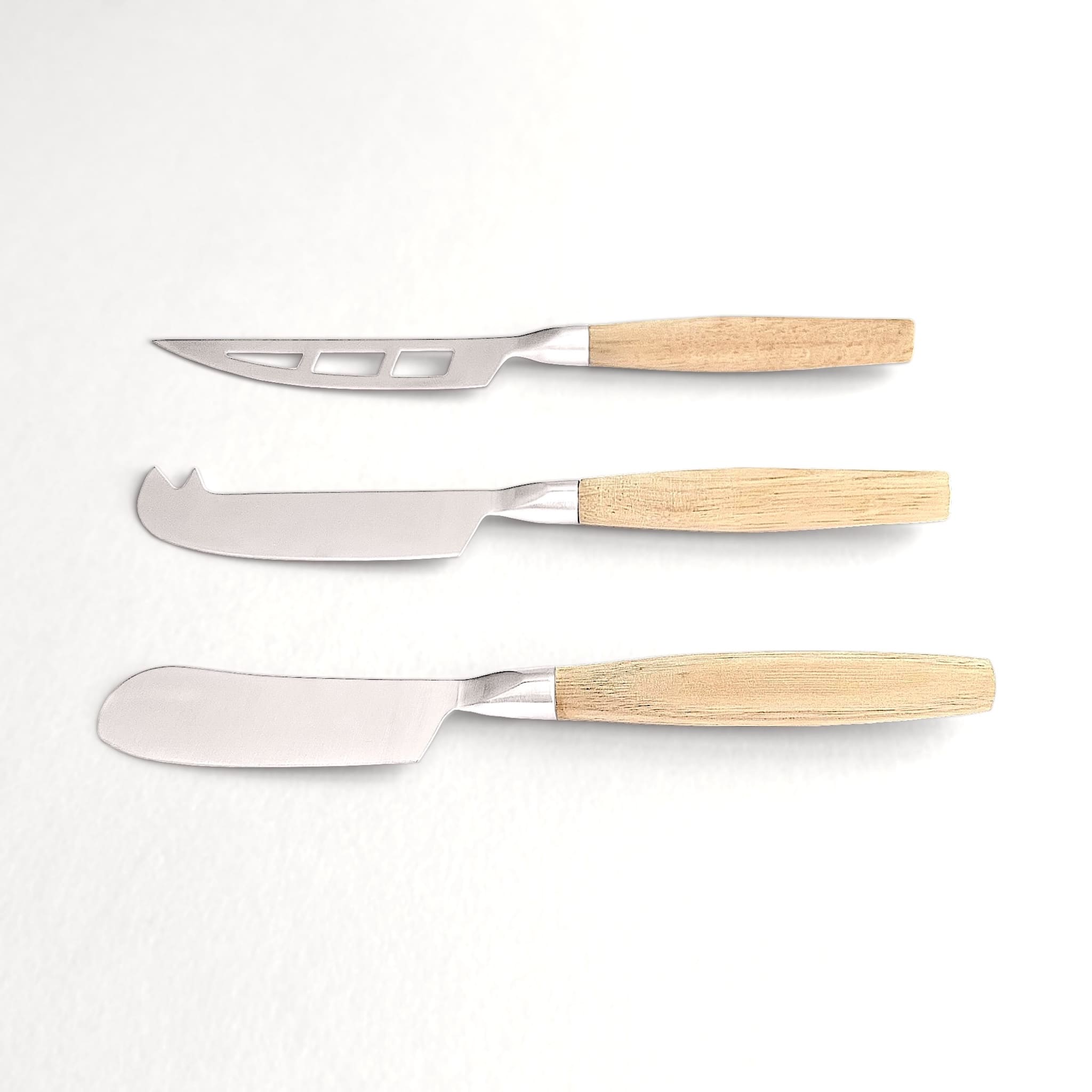 Classic Cheese Knives Set of 3 Natural