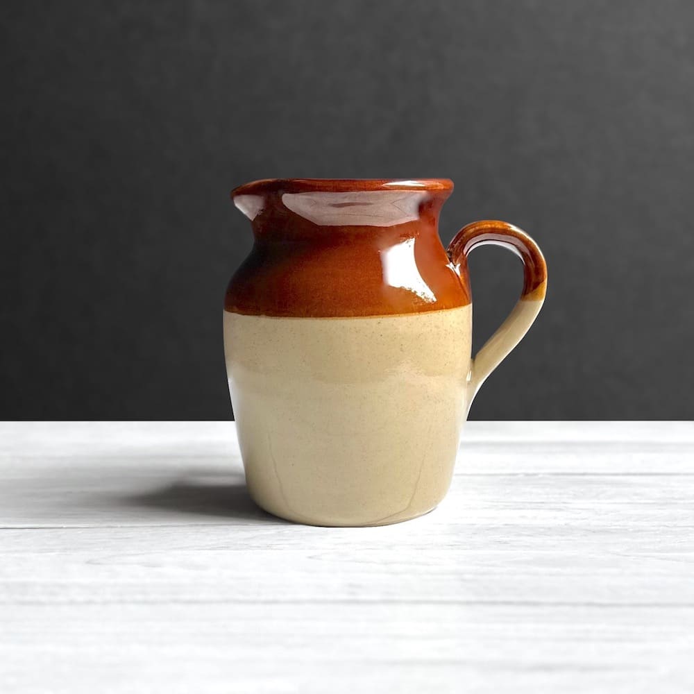 Two Tone Farmhouse Stoneware Jug - Small