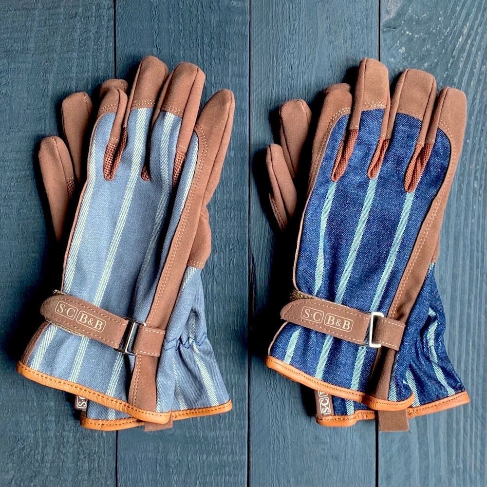 Cotton Ticking Gardening Gloves