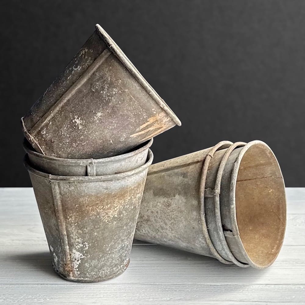 Tapered Zinc Flowerpot - Small