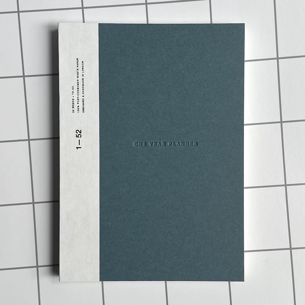 One Year Planner - Weekly - Stone Blue