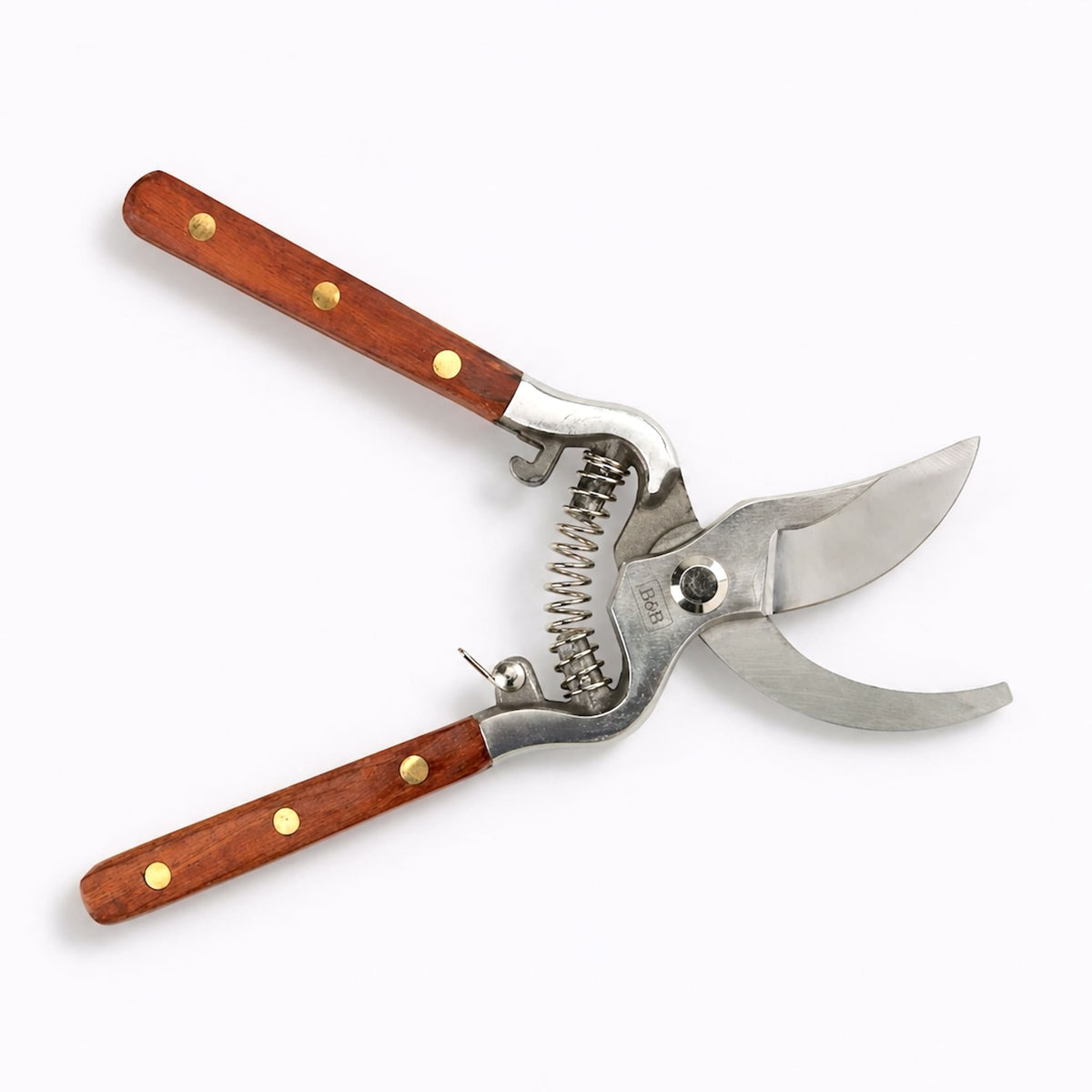 Wooden Handled Stainless Steel Secateurs