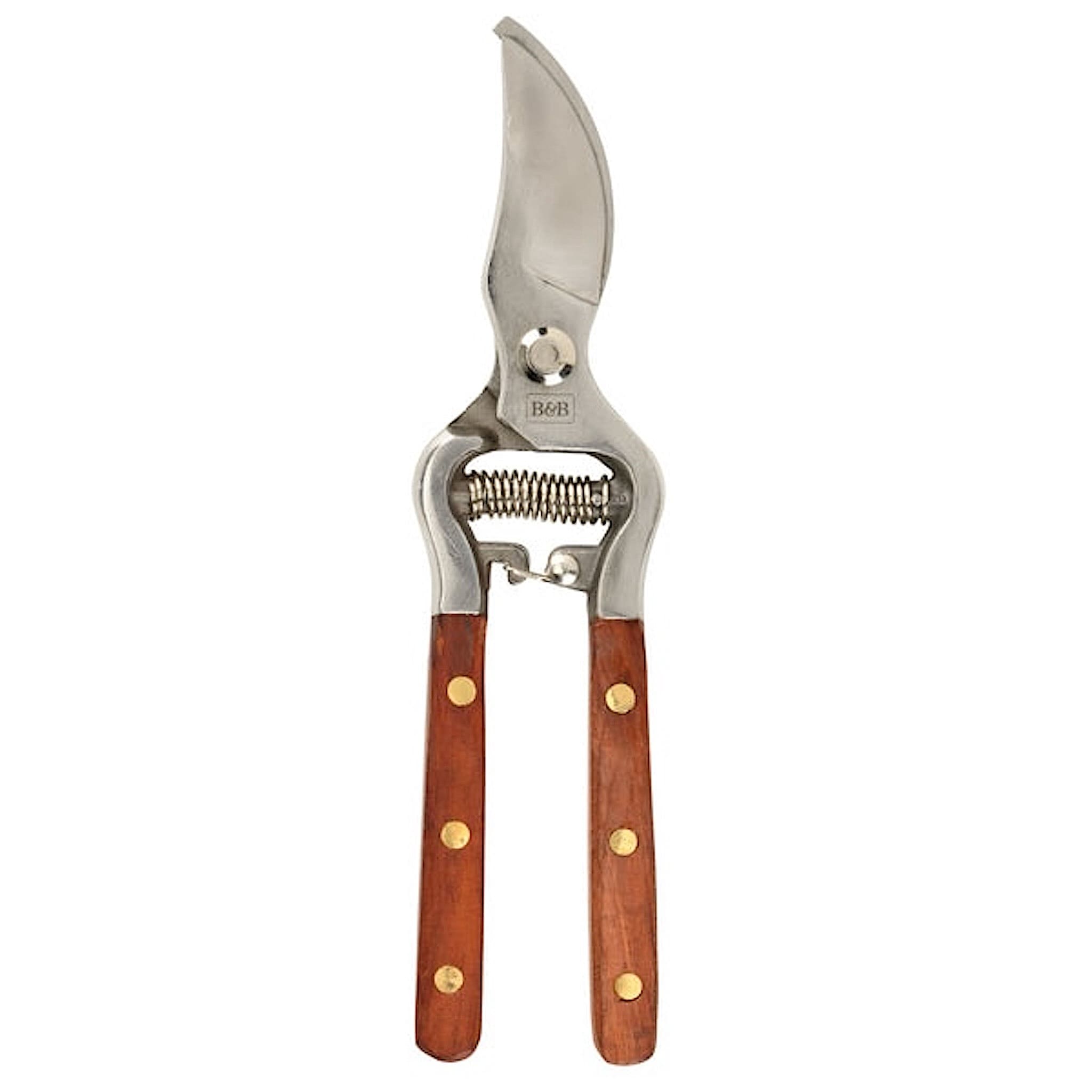 Wooden Handled Stainless Steel Secateurs