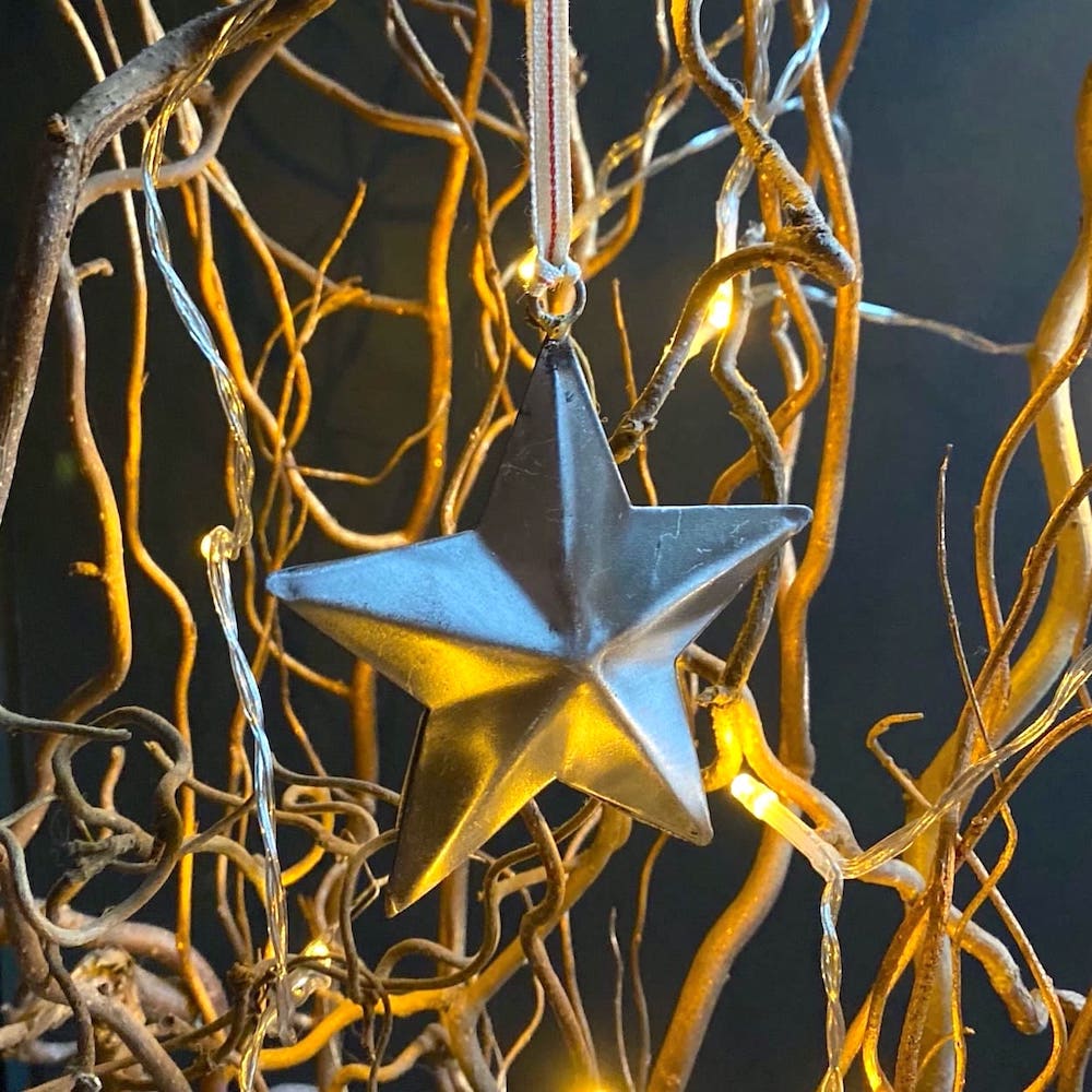 Aged Steel 3D Star