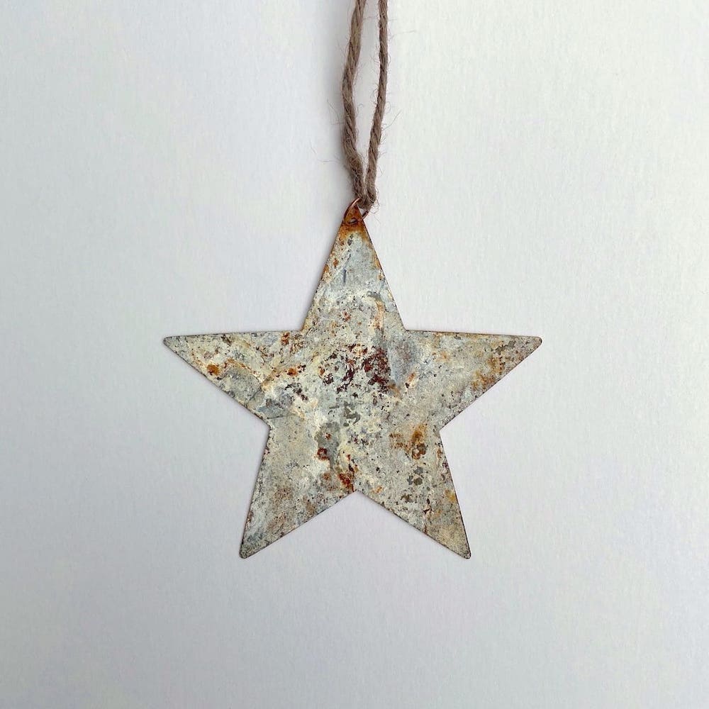 Aged Zinc Star