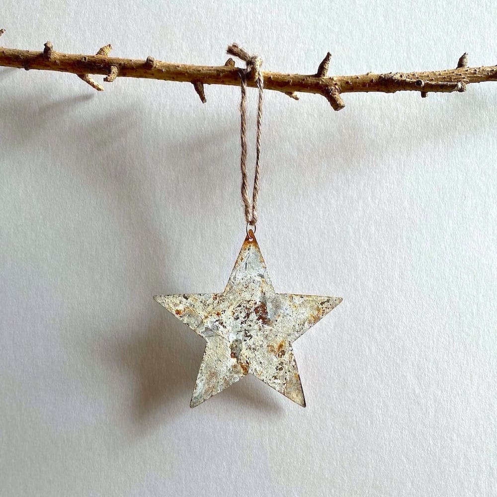 Aged Zinc Star