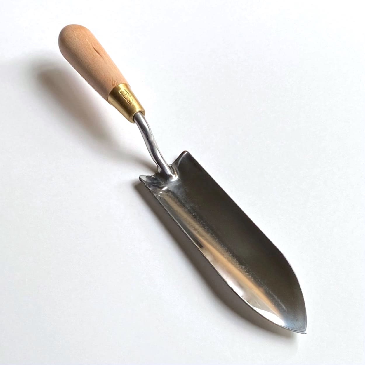 Beech Handled Stainless Steel Narrow Trowel