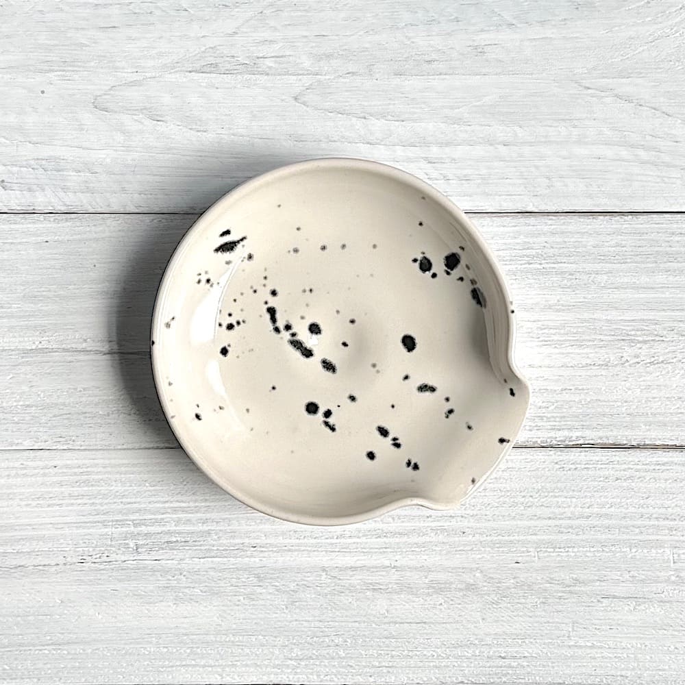 Speckled Ceramic Spoon Rest