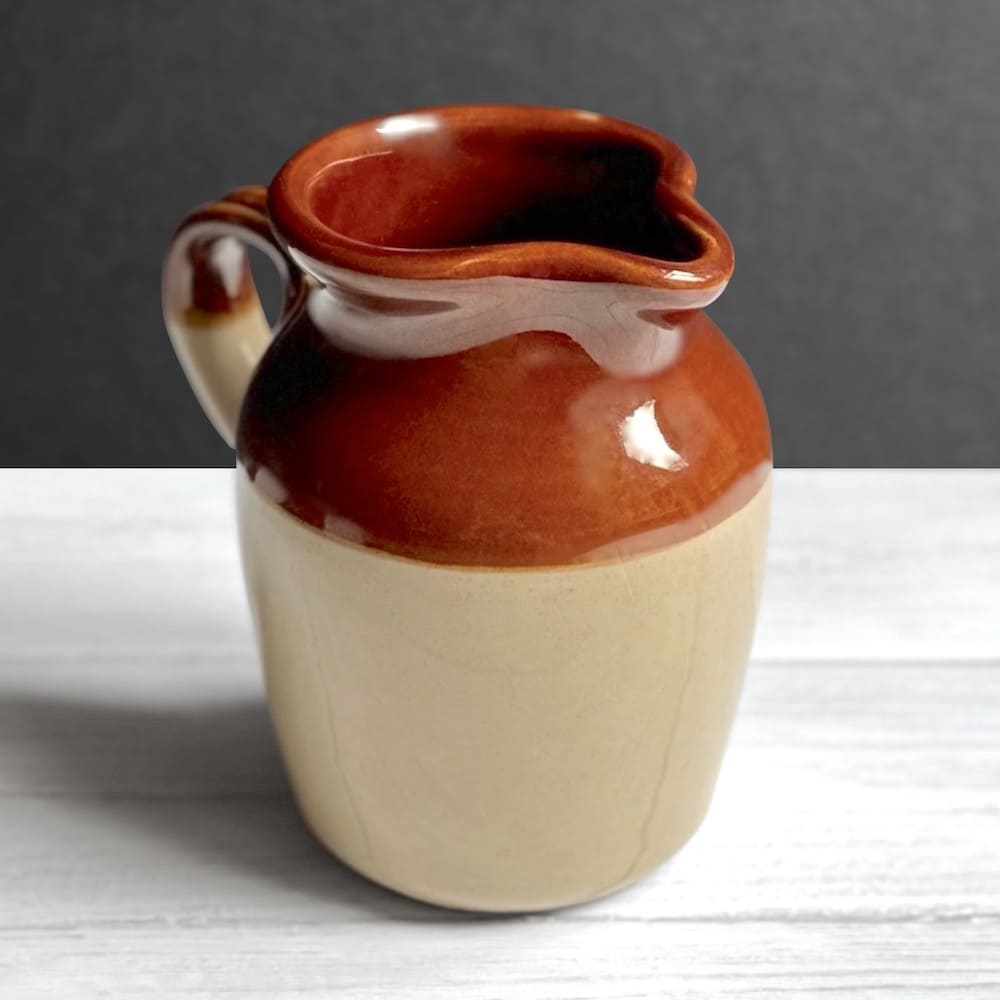 Two Tone Farmhouse Stoneware Jug - Small