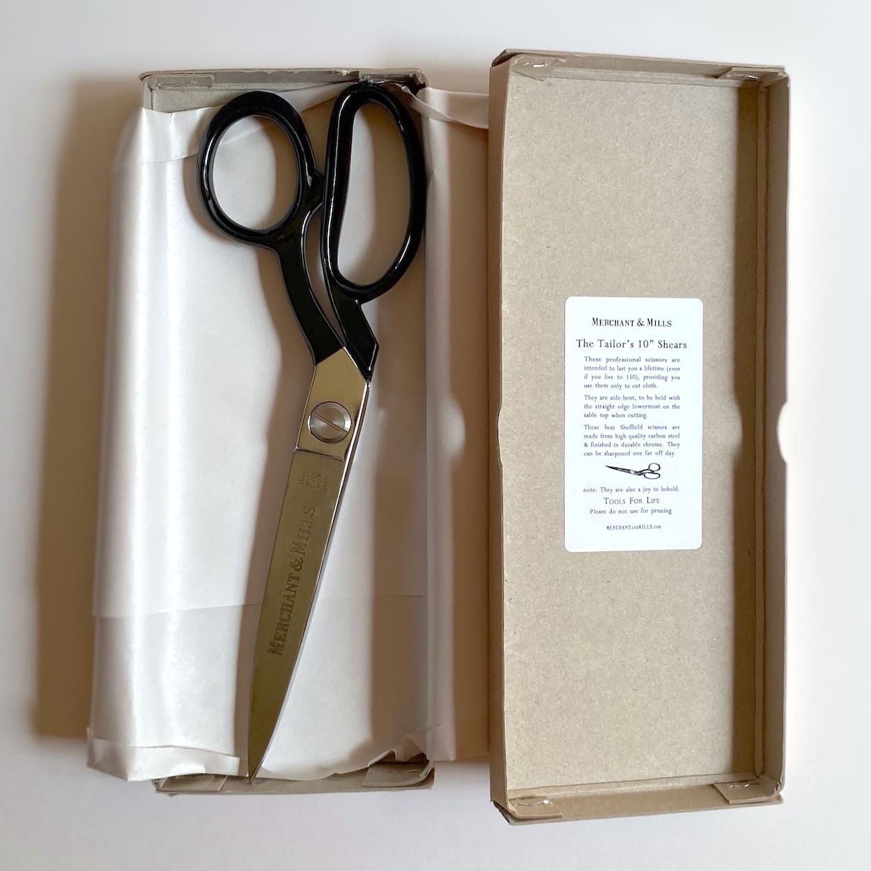 Sidebent Tailor's Shears - Ten Inch