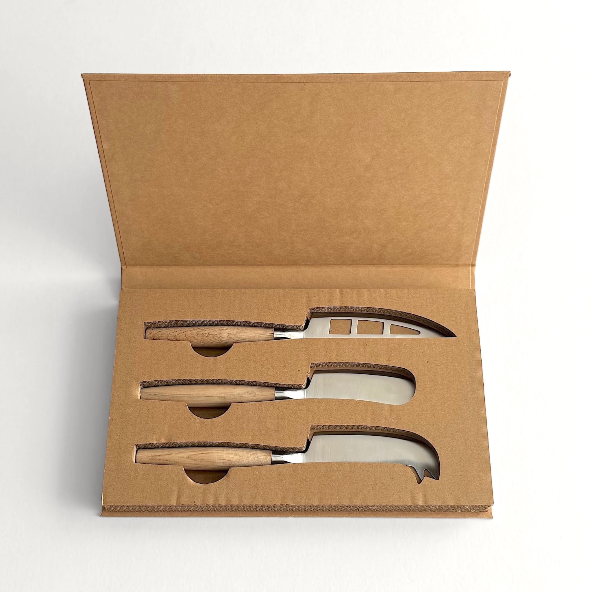 Classic Cheese Knives Set of 3 Natural