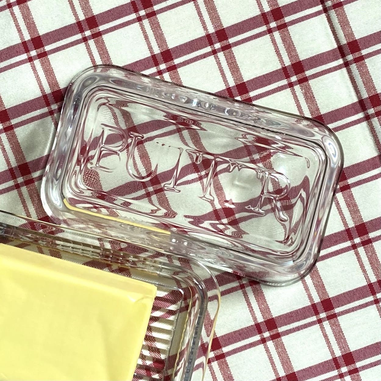Glass Butter Dish