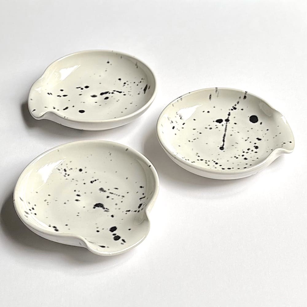 Speckled Ceramic Spoon Rest