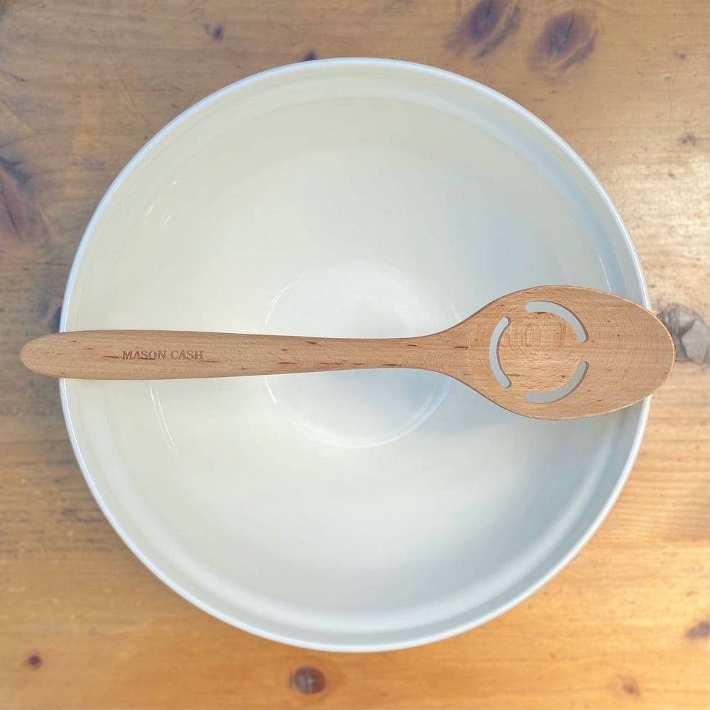 Mason Cash Slotted Spoon - Beech Wood | Gift Wrapped