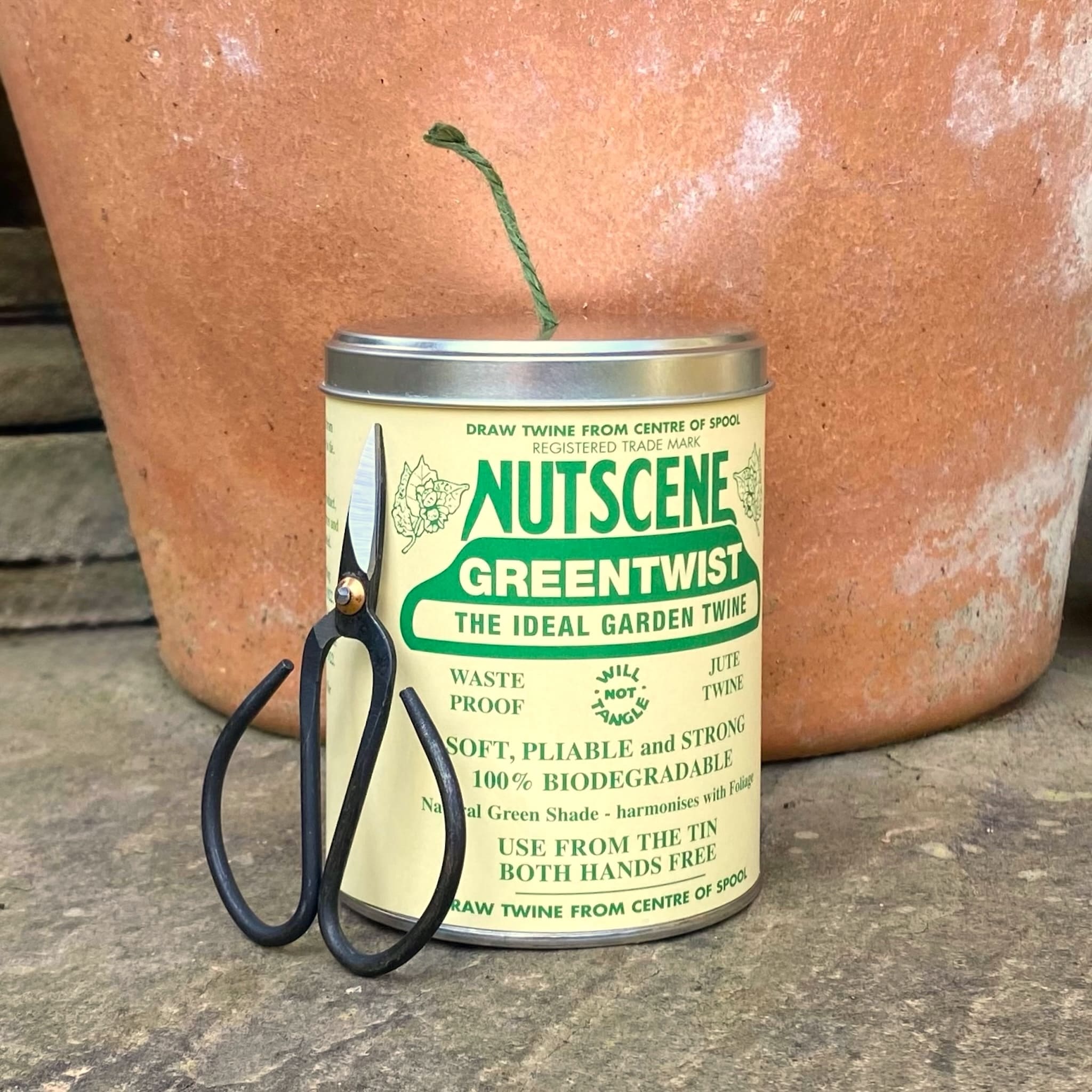 Tin of Twine with Refill & Scissors