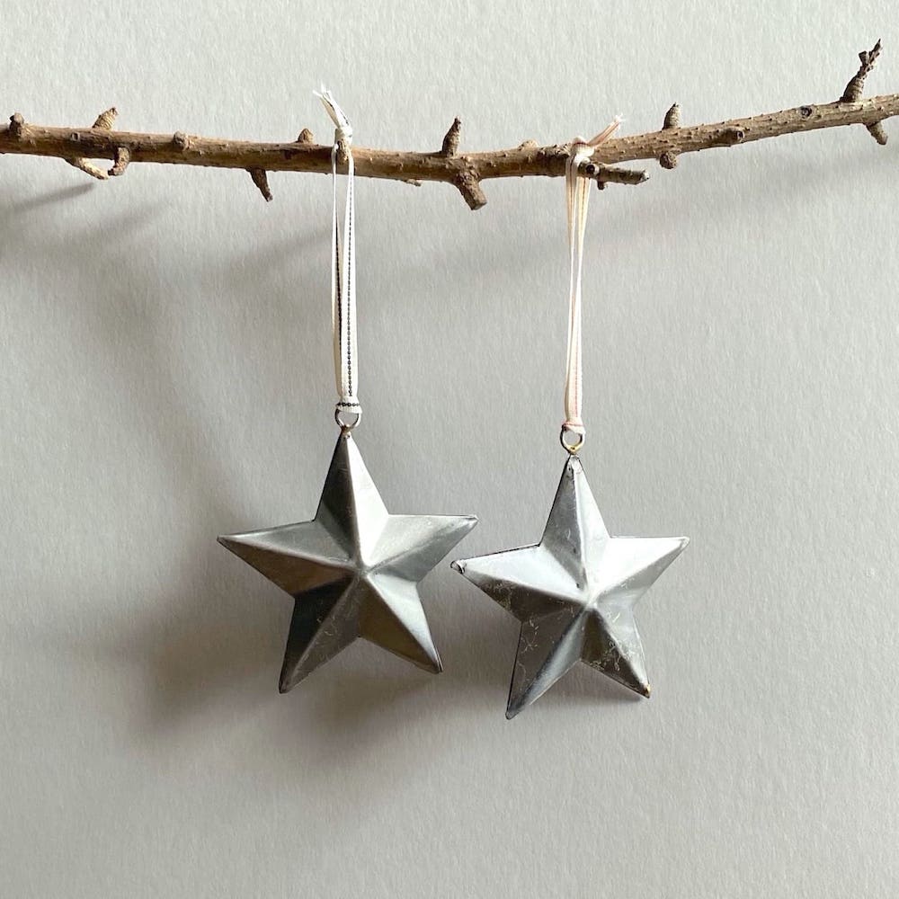 Aged Steel 3D Star