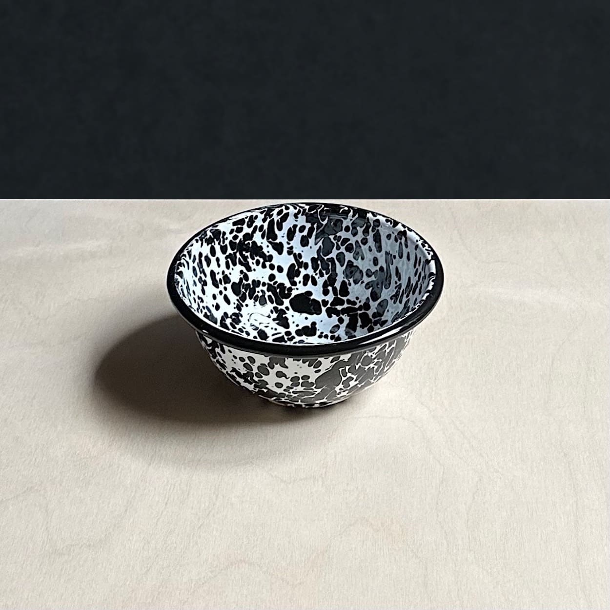 Dalmatian Splatter Enamel Bowl - Small