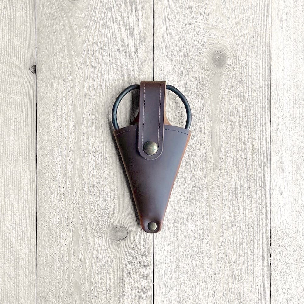 Gardeners Scissors with Recycled Leather Case - Small
