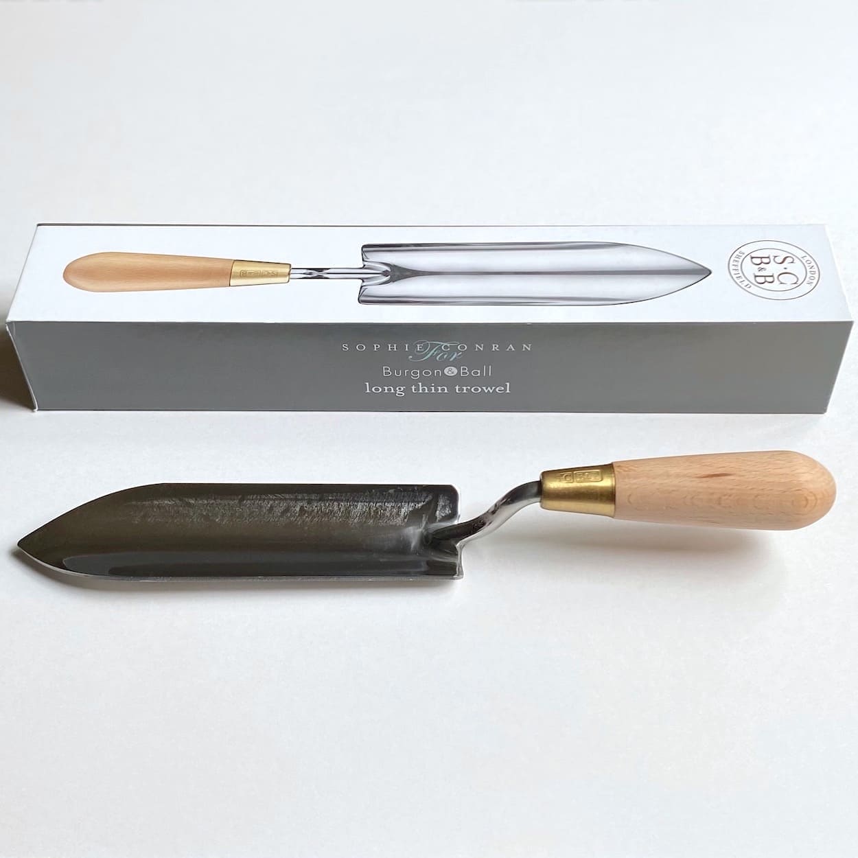 Beech Handled Stainless Steel Narrow Trowel