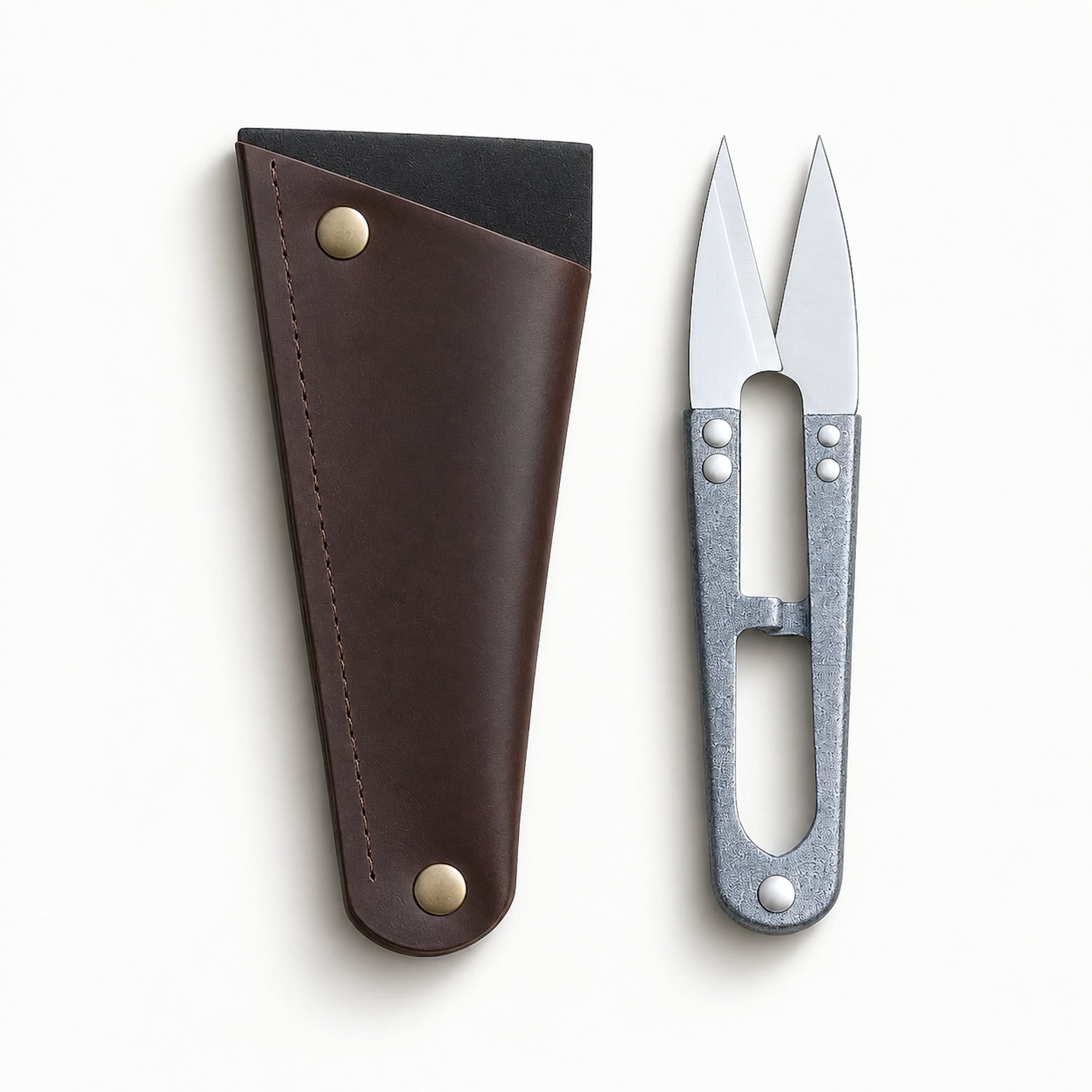 Gardeners Mini Snips with Vegan Leather Case