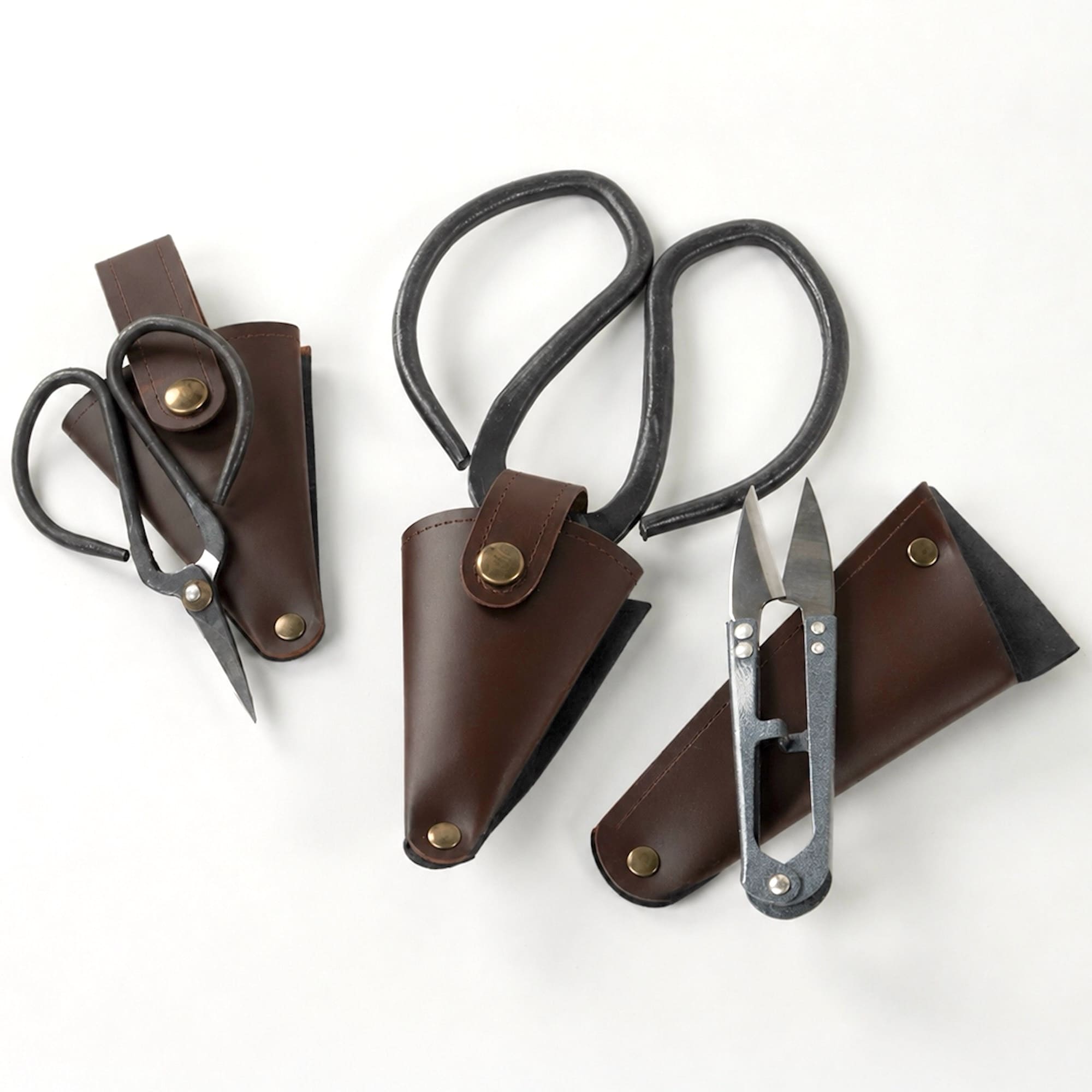 Gardeners Mini Snips with Vegan Leather Case