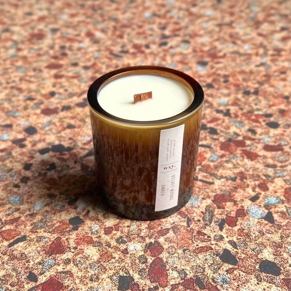Velvet Woods & Amber Scented Candle