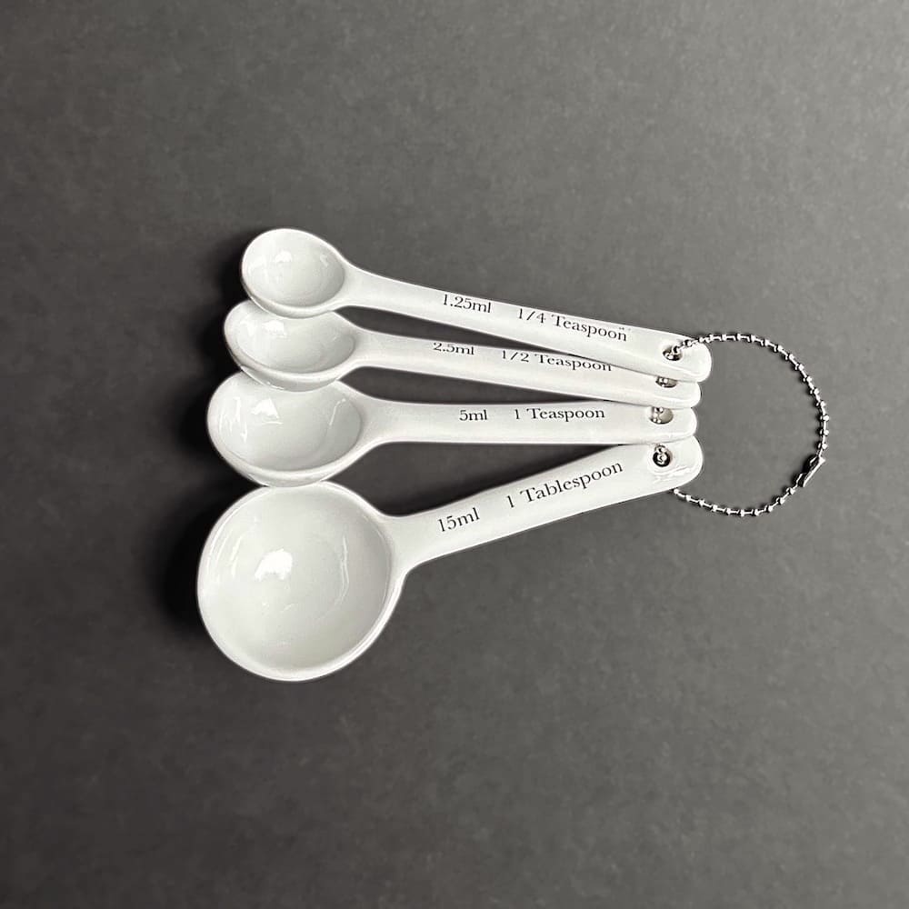 Rialto Measuring Spoons - White Porcelain