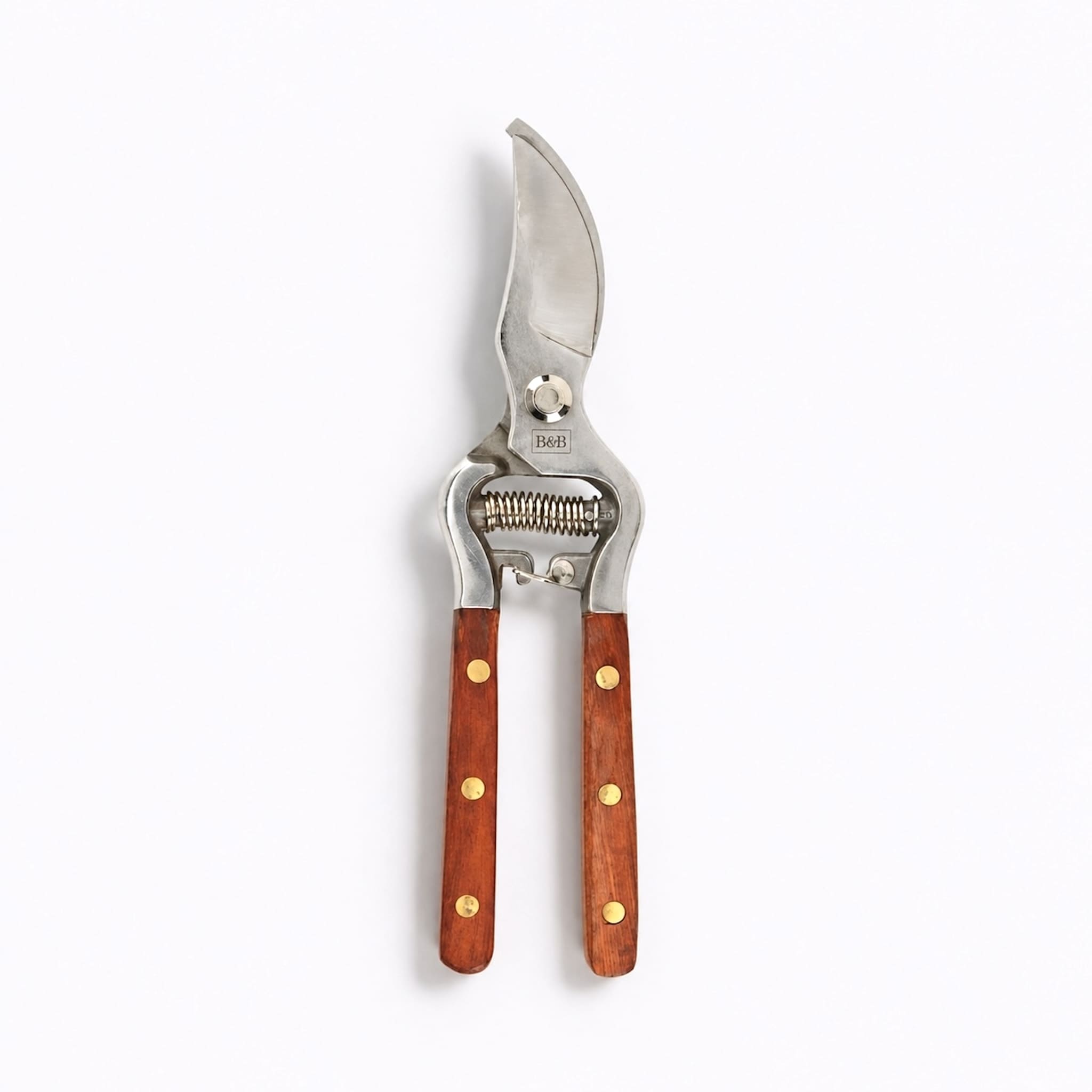 Wooden Handled Stainless Steel Secateurs
