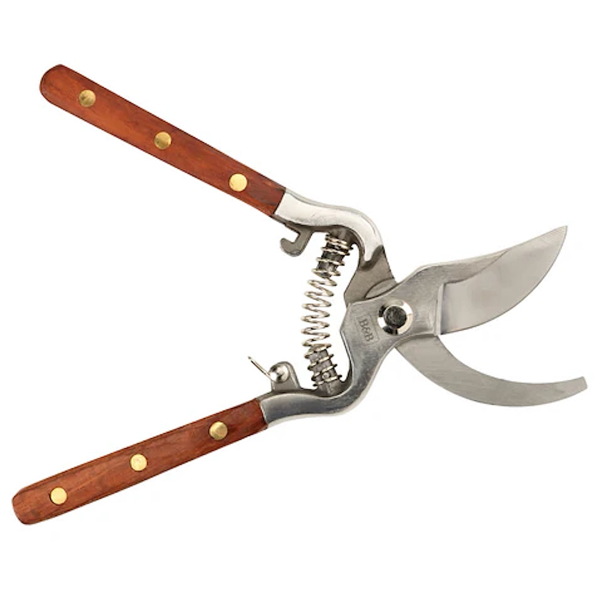 Wooden Handled Stainless Steel Secateurs